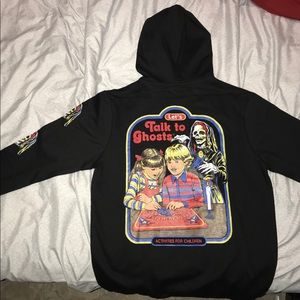 Black Let’s Talk to Ghosts Hoodie - Steven Rhodes